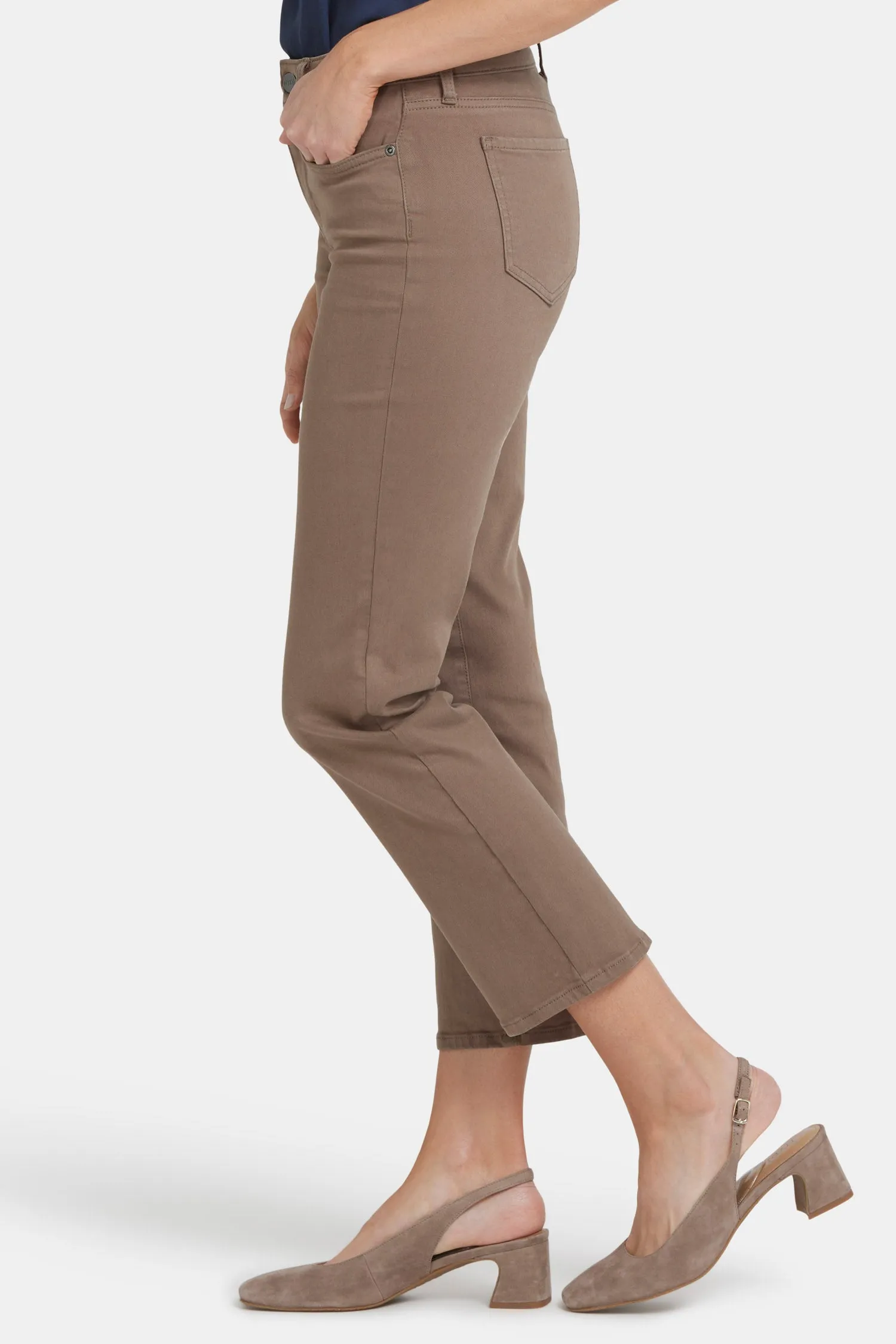 Marilyn Straight Ankle Jeans - Incense