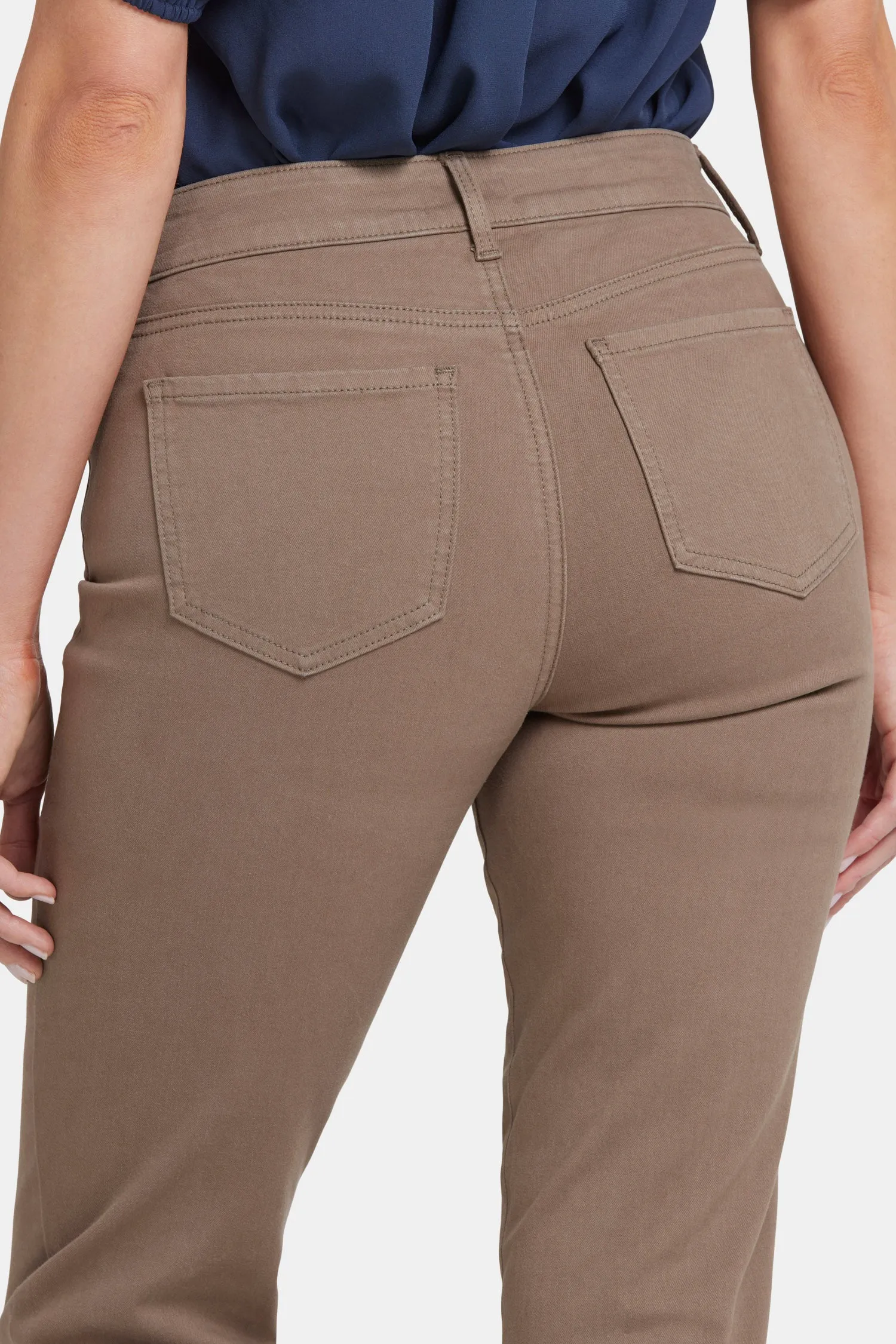 Marilyn Straight Ankle Jeans - Incense
