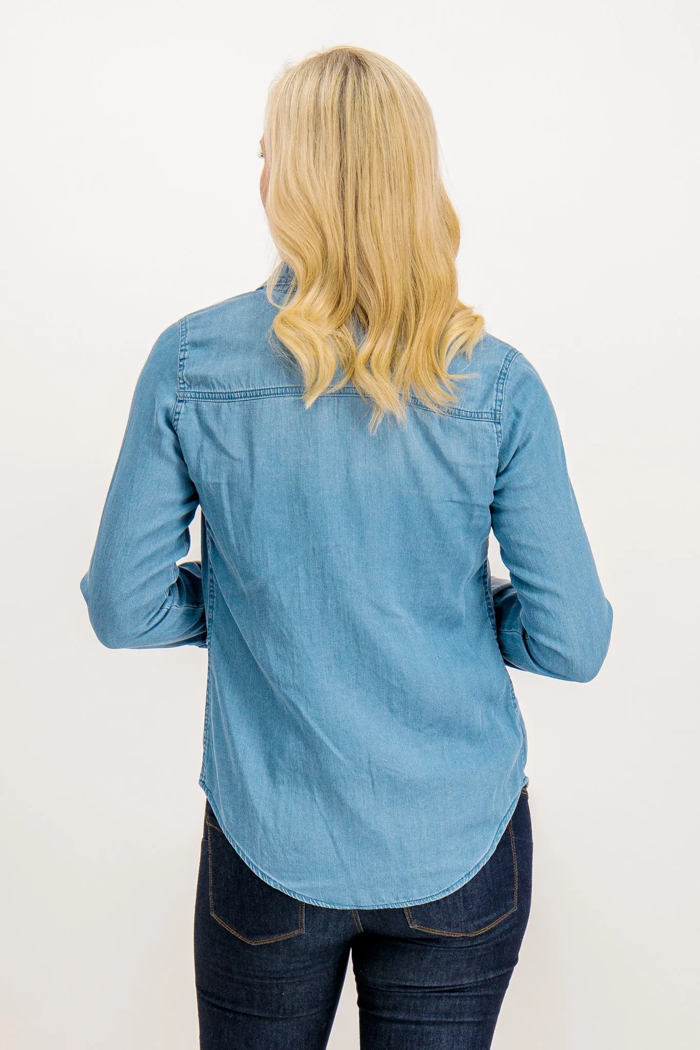 Medium Blue Bista Denim Shirt