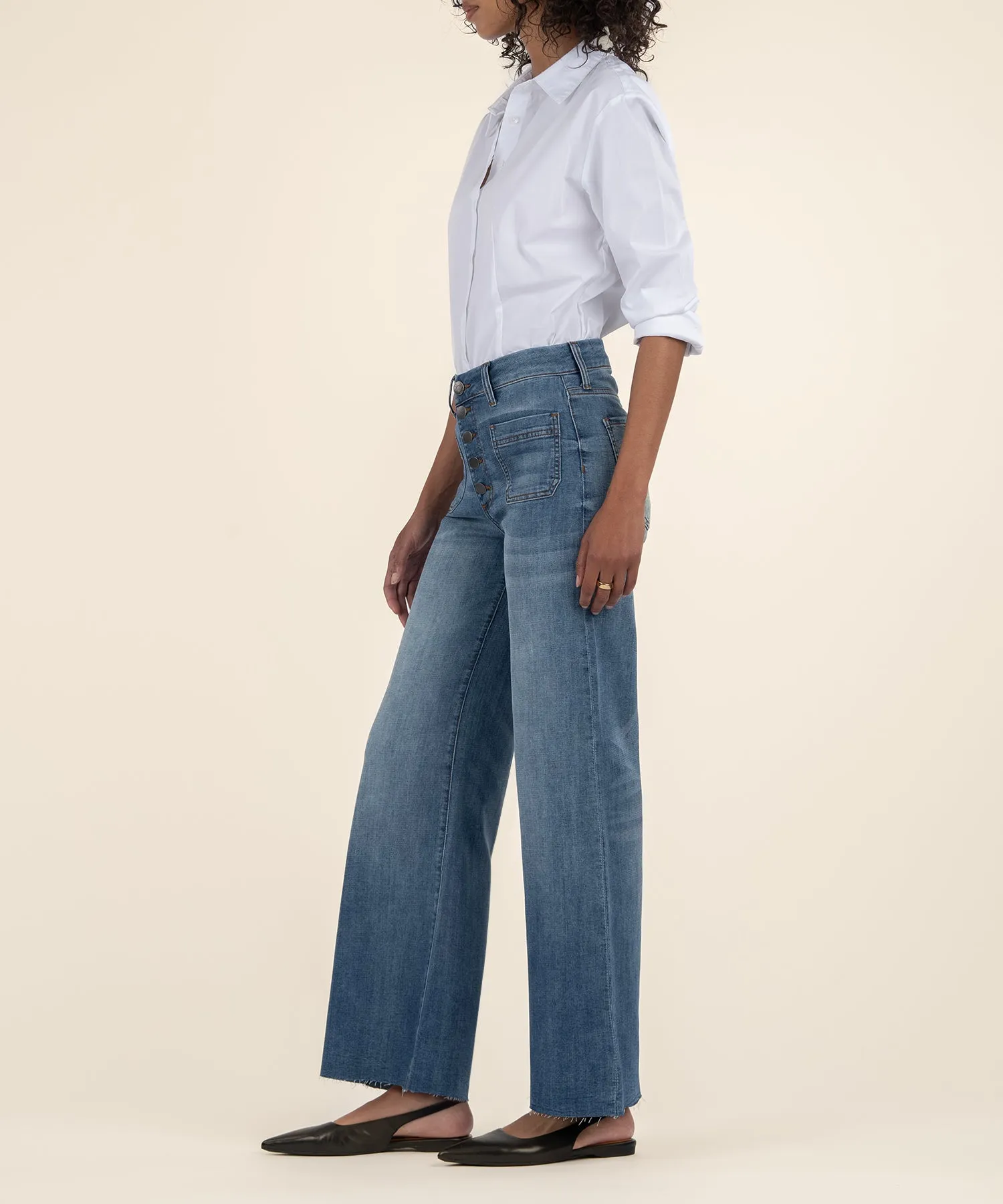 Meg High Rise Wide Leg, Petite