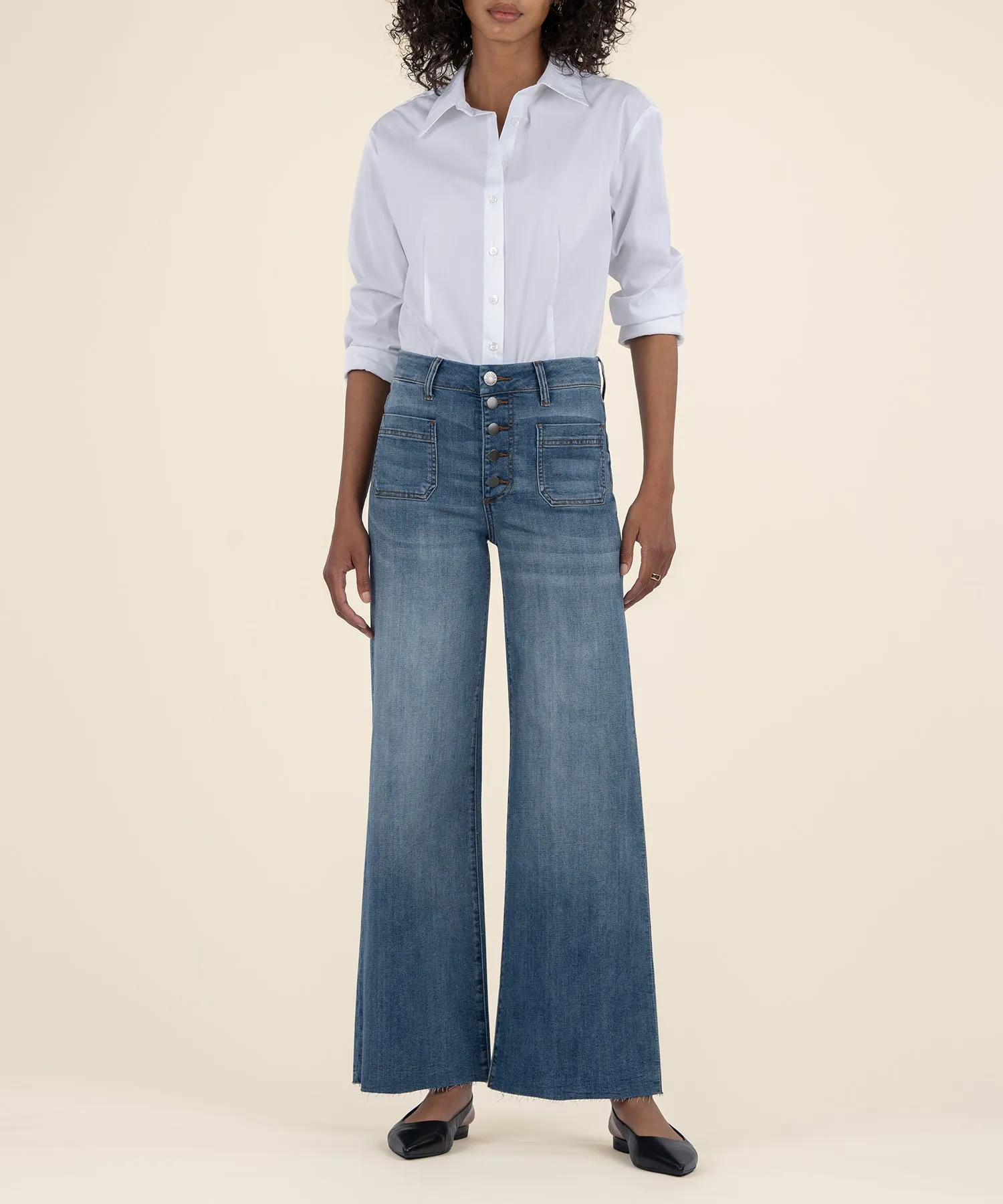 Meg High Rise Wide Leg, Petite