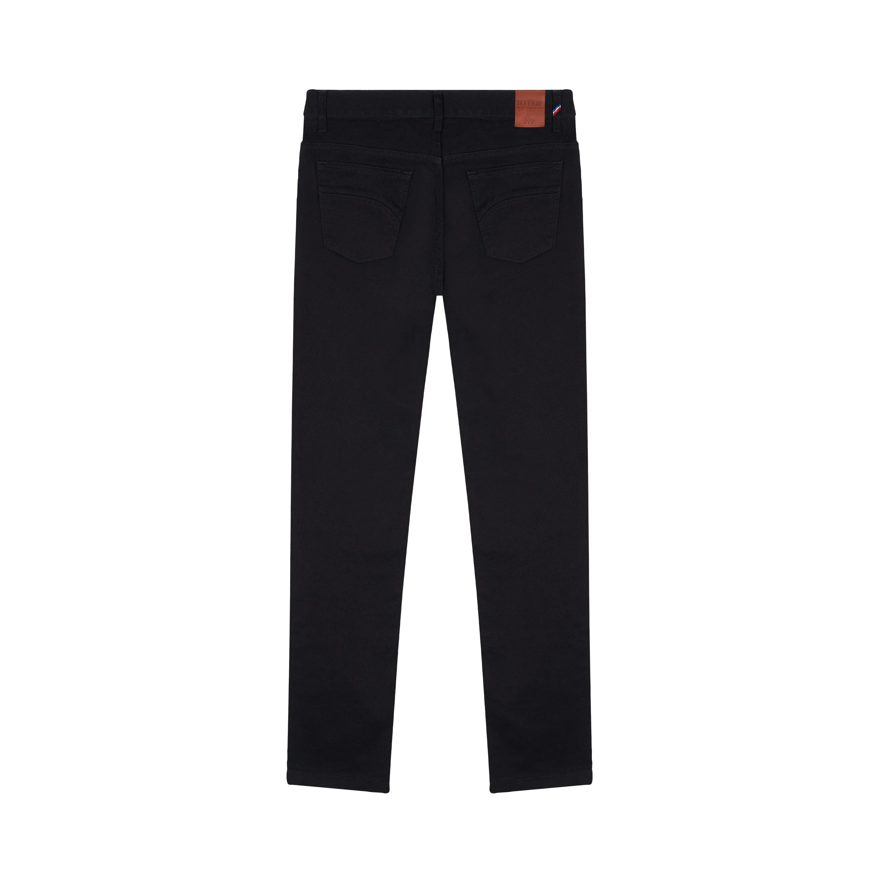 Men's straight fitted jeans Black