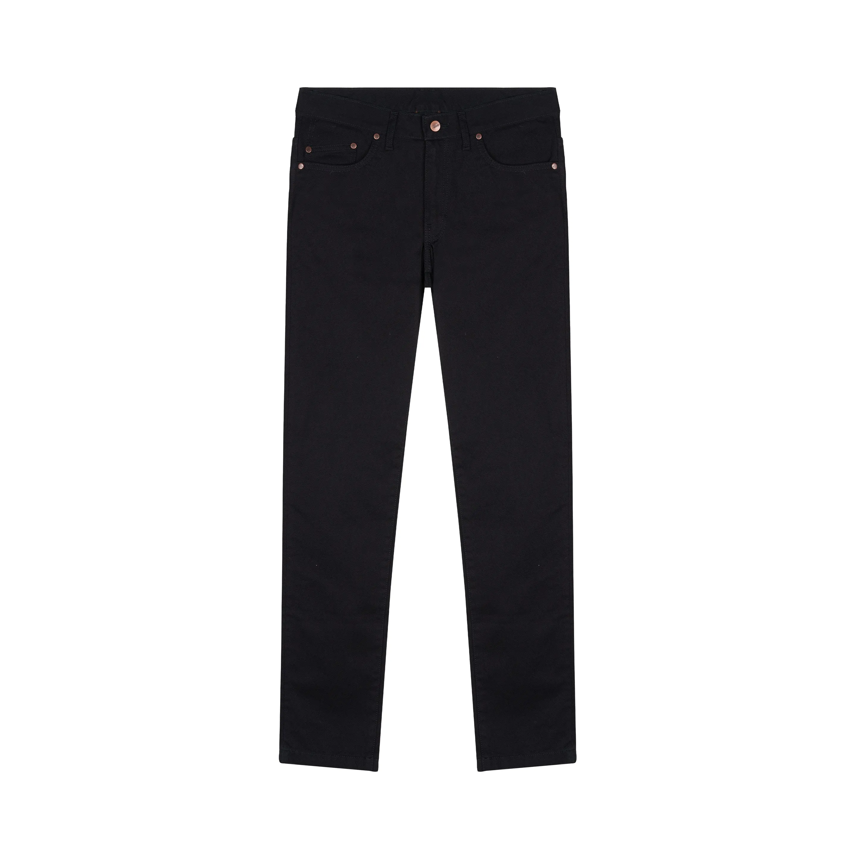 Men's straight fitted jeans Black
