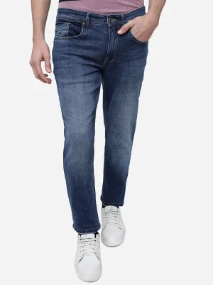 Mid Blue Washed Slim Fit Jeans | JadeBlue