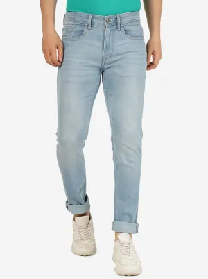 Mid Blue Washed Slim Fit Jeans | JadeBlue