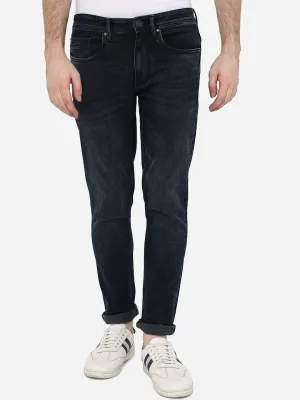 Mid Night Blue Solid Slim Fit Jeans | JadeBlue