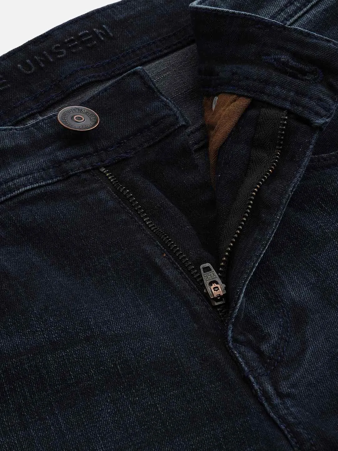 Mid Night Blue Solid Slim Fit Jeans | JadeBlue