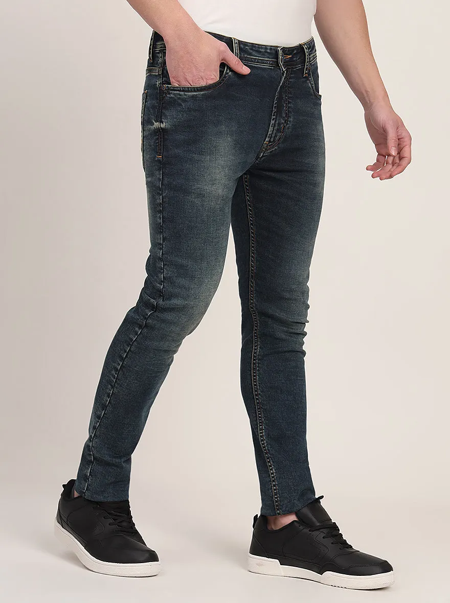 Midnight Blue Washed Slim Fit Jeans | JadeBlue