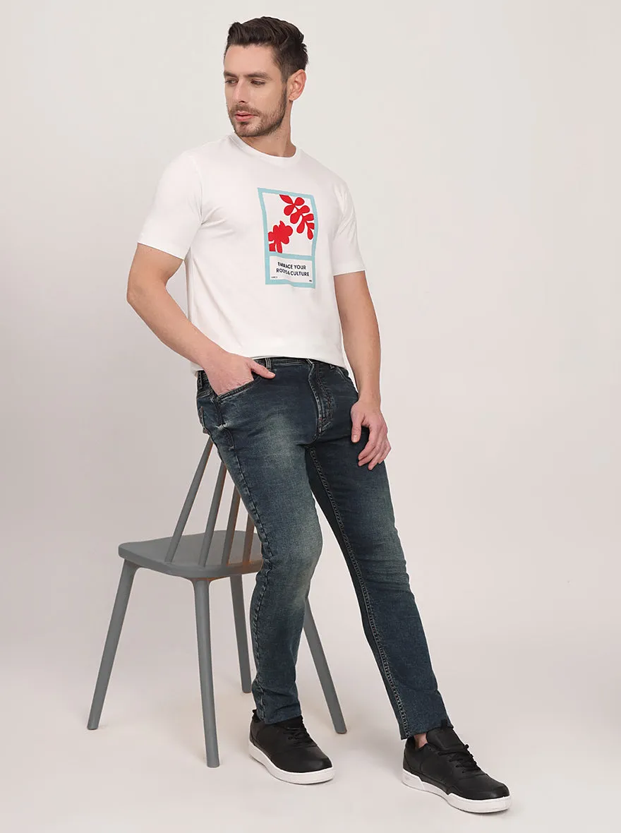 Midnight Blue Washed Slim Fit Jeans | JadeBlue