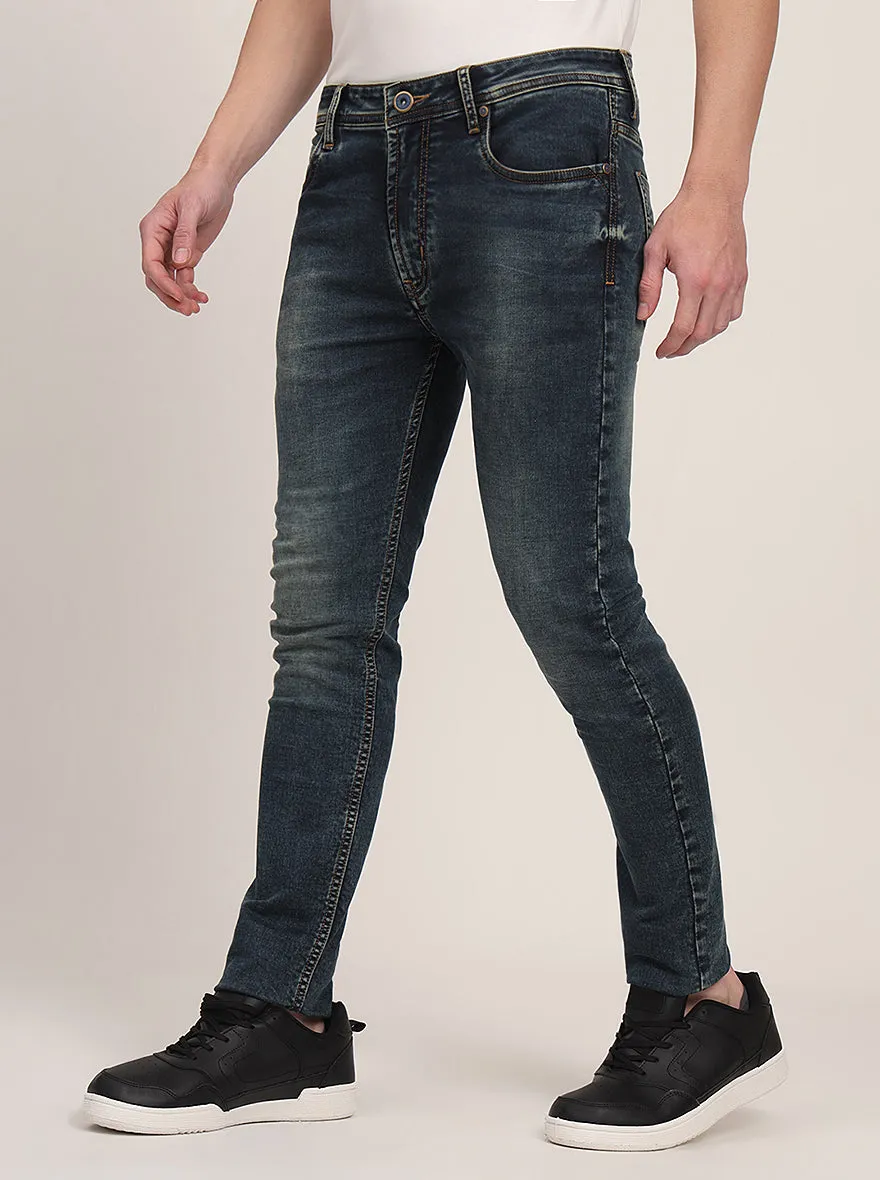 Midnight Blue Washed Slim Fit Jeans | JadeBlue