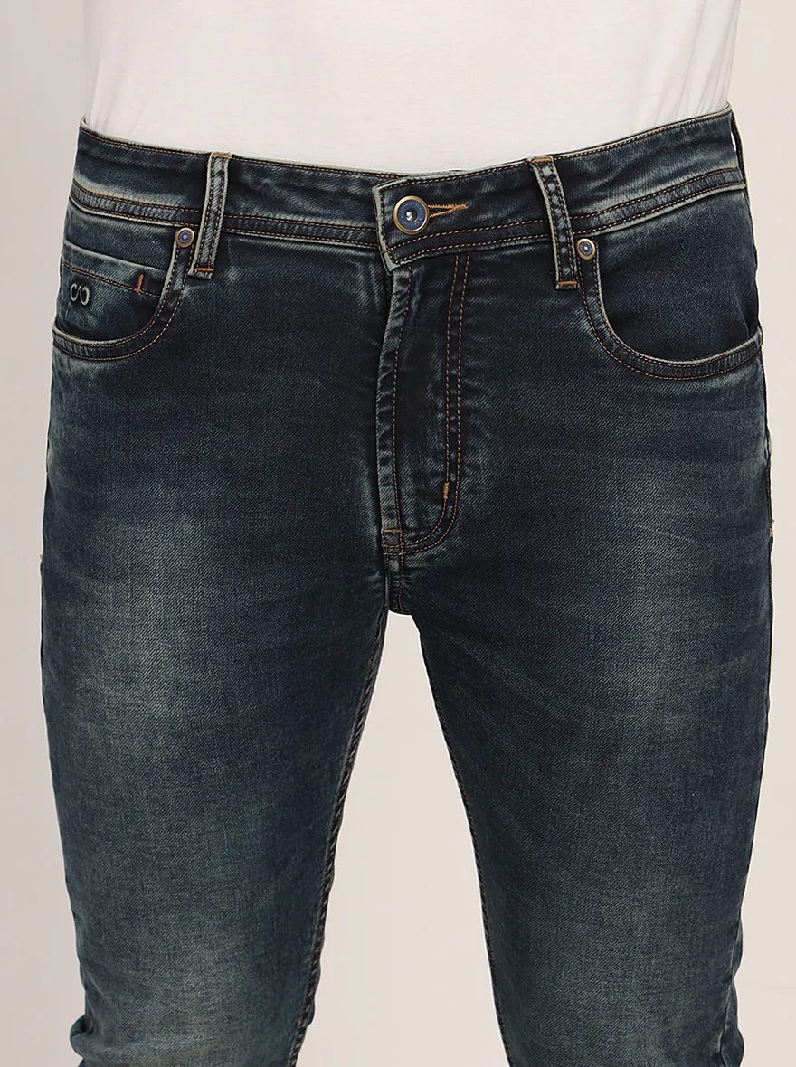 Midnight Blue Washed Slim Fit Jeans | JadeBlue