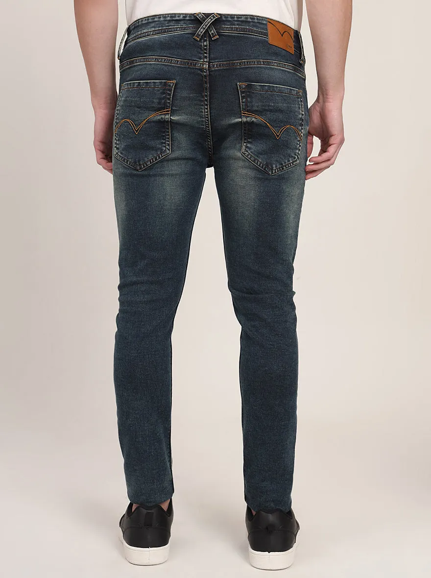 Midnight Blue Washed Slim Fit Jeans | JadeBlue