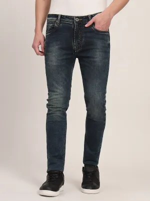Midnight Blue Washed Slim Fit Jeans | JadeBlue