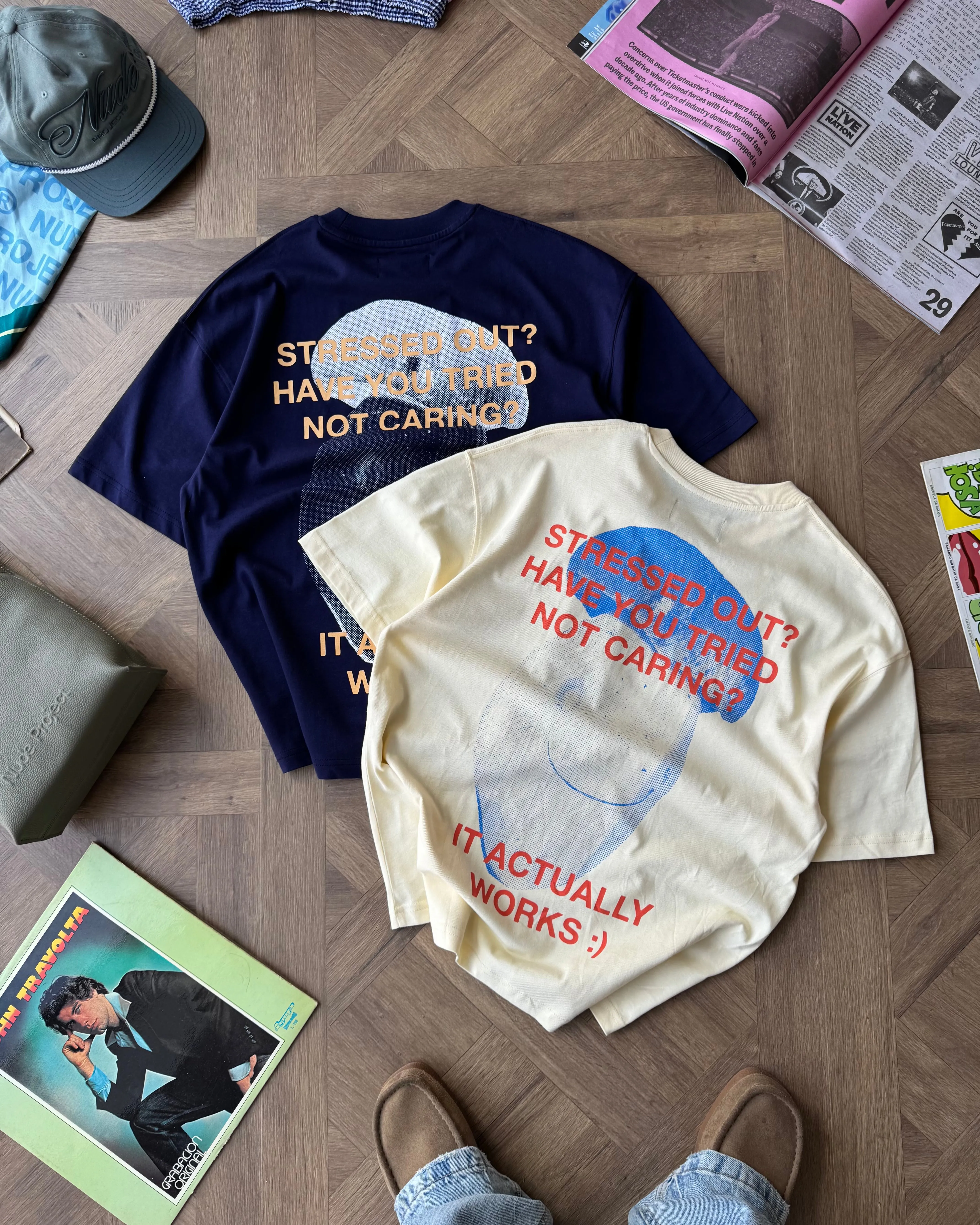 Mushroom Tee Navy