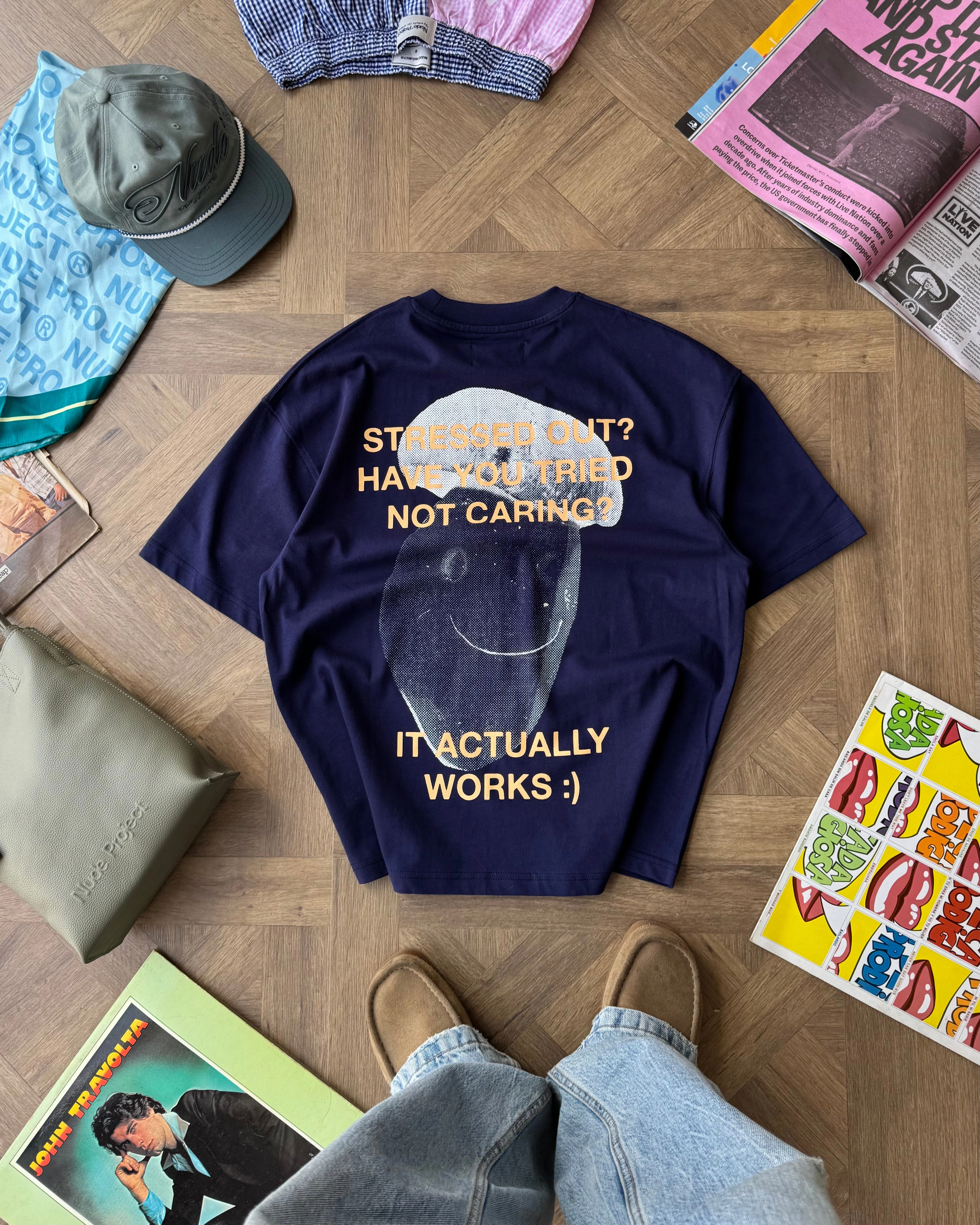 Mushroom Tee Navy