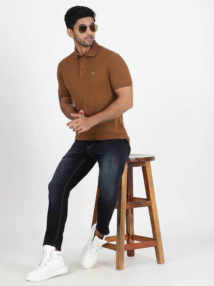 Navy Blue Washed Rider Fit Jeans | JadeBlue