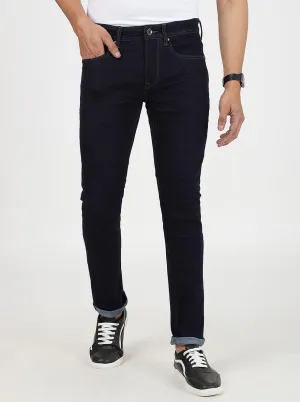 Navy Blue Washed Slim Fit Jeans | JadeBlue