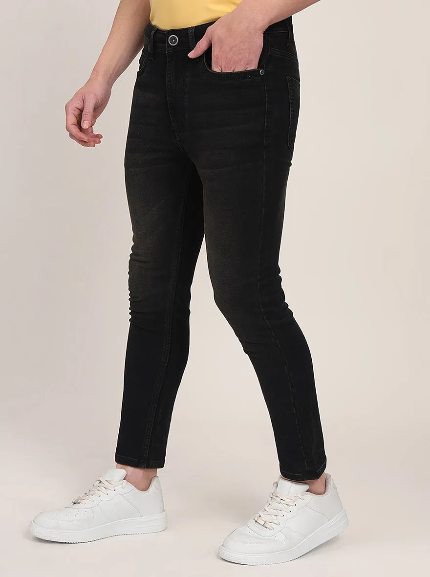Night Grey Washed Rider Fit Jeans | JadeBlue