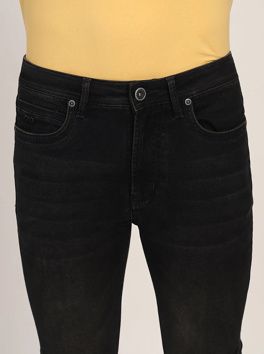 Night Grey Washed Rider Fit Jeans | JadeBlue