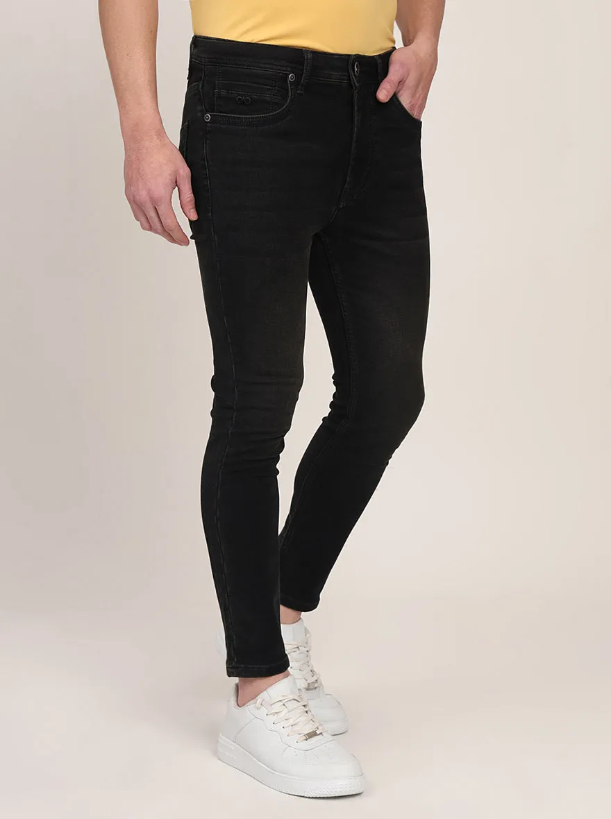 Night Grey Washed Rider Fit Jeans | JadeBlue