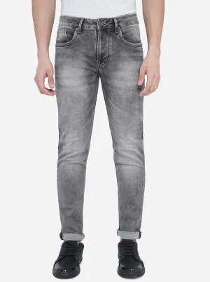 Night Grey Washed Slim Fit Jeans | JadeBlue