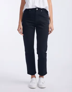 Noelle Straight Leg Jean - Black