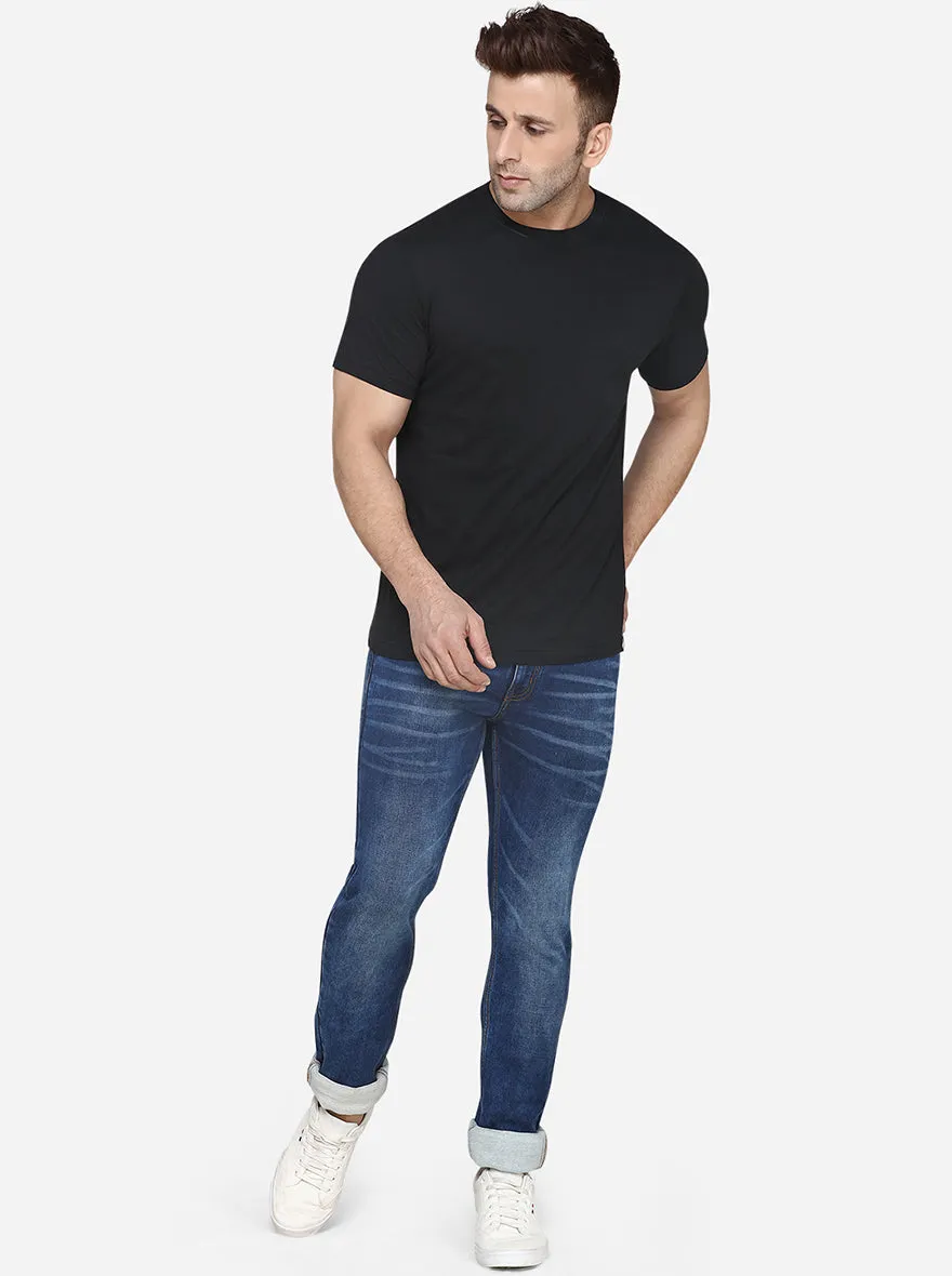 Ocean Blue Washed Narrow Fit Jeans | Greenfibre