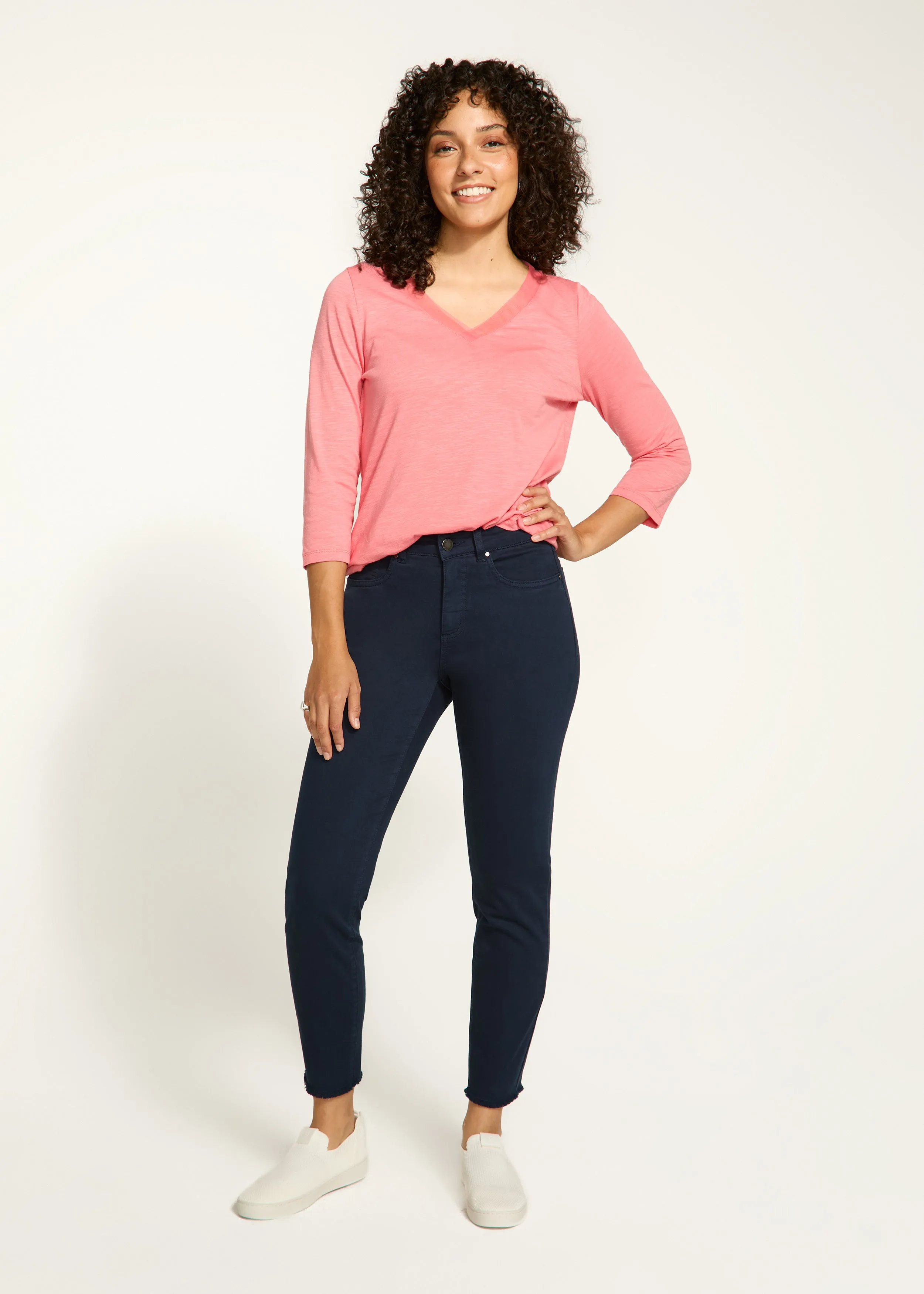 Olivia Slim Ankle Denim, Navy
