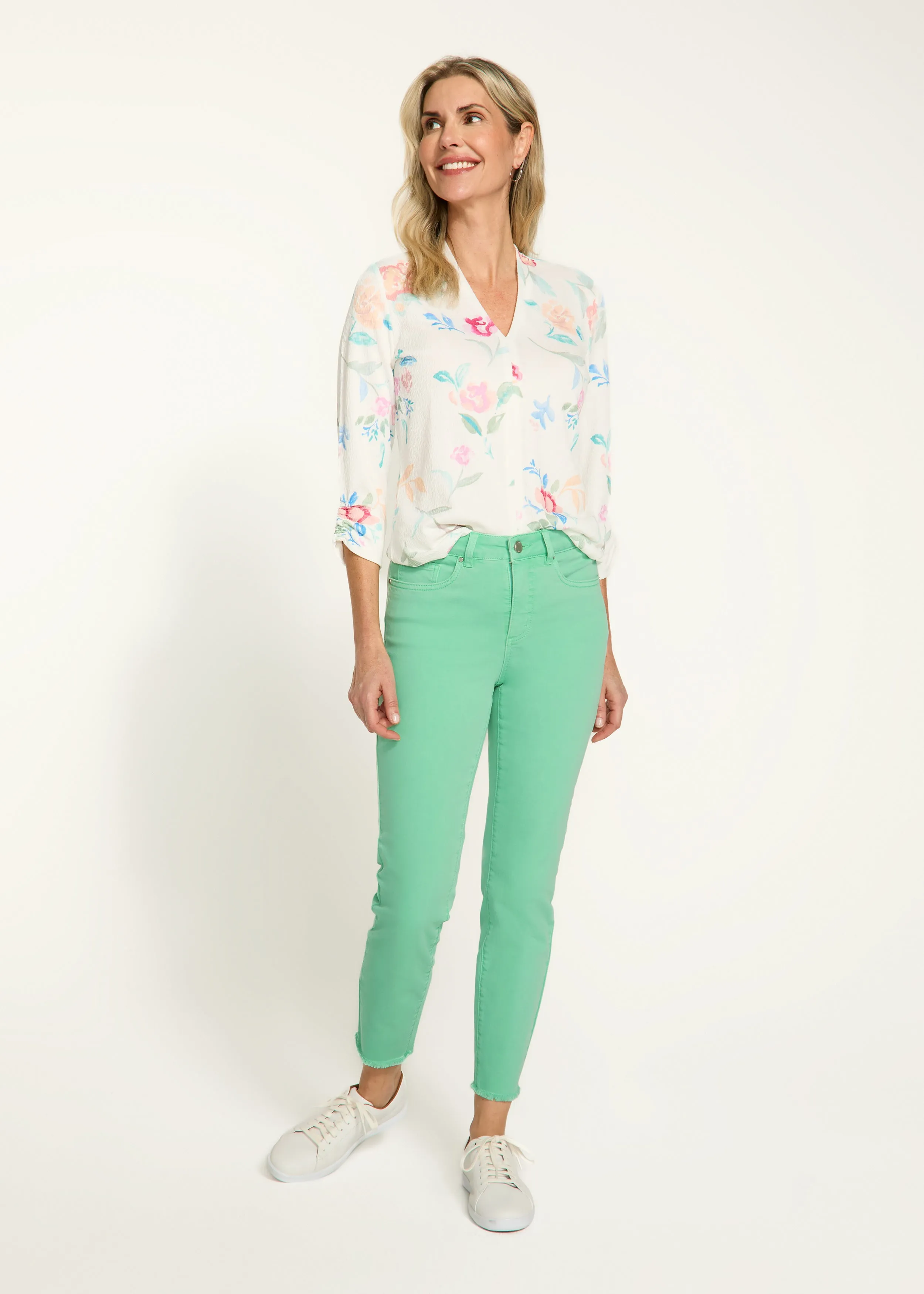 Olivia Slim Ankle Denim, Patina