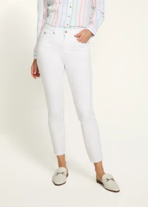 Olivia Slim Ankle Denim, White