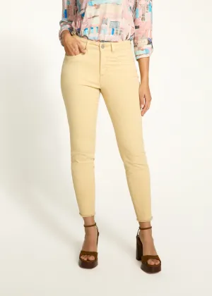 Olivia Slim Ankle Denim, Yellow