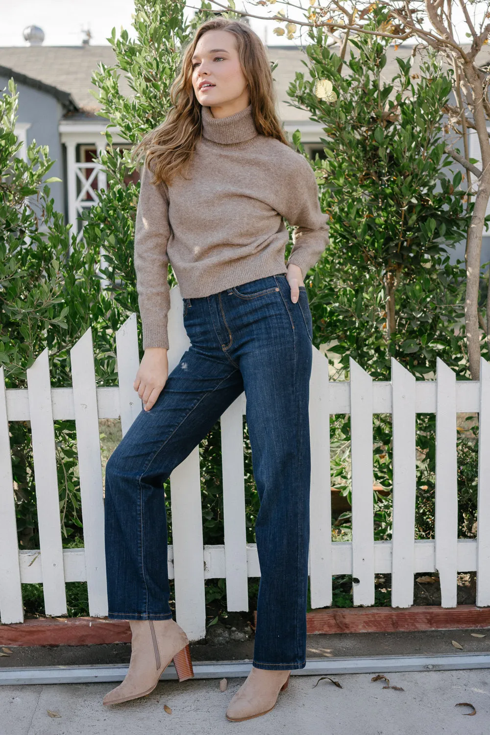 Paisley High Rise Straight Fit Classic Jeans