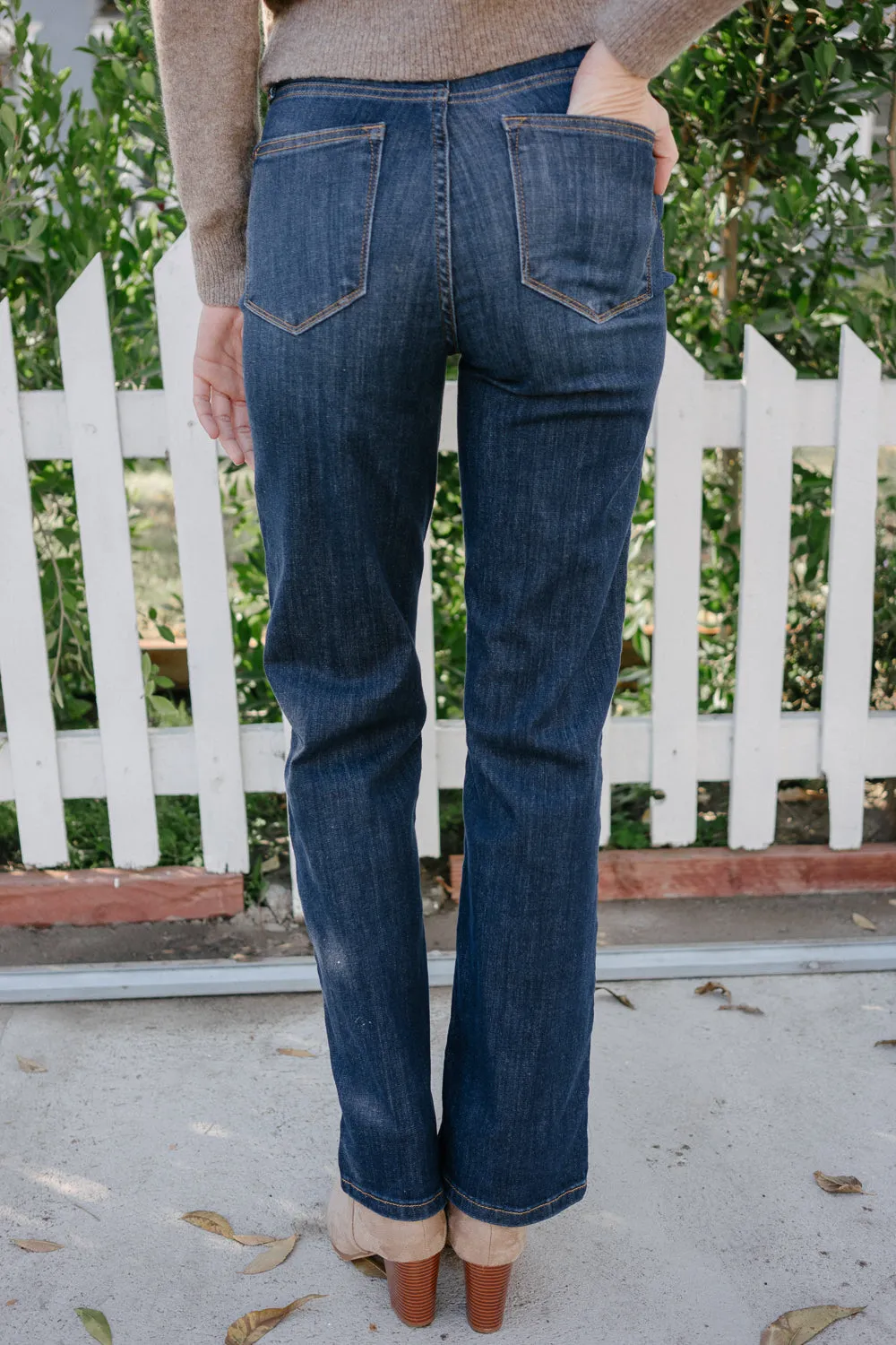 Paisley High Rise Straight Fit Classic Jeans