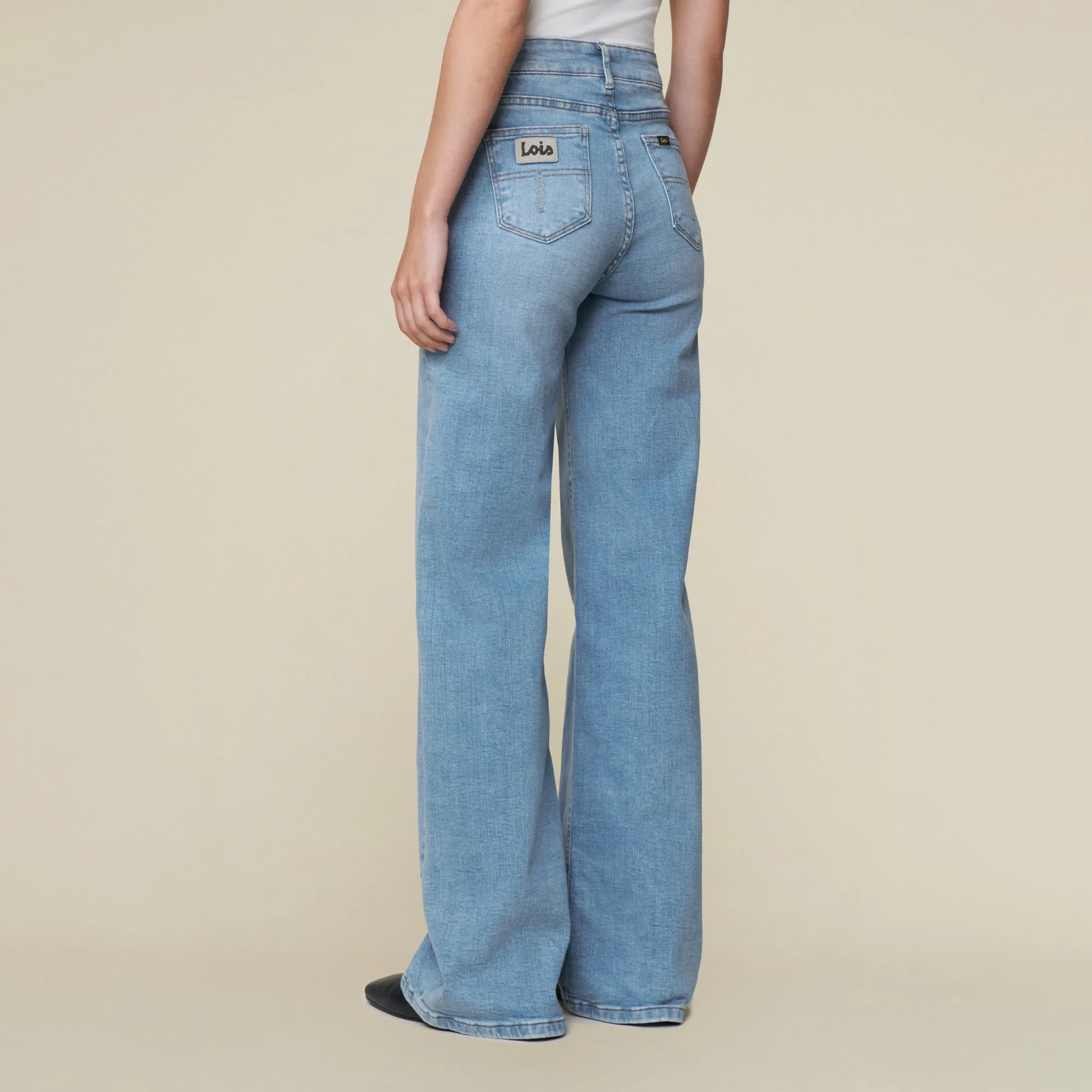 Palazzo Angel Cloudy - Mid Rise Wide Fit