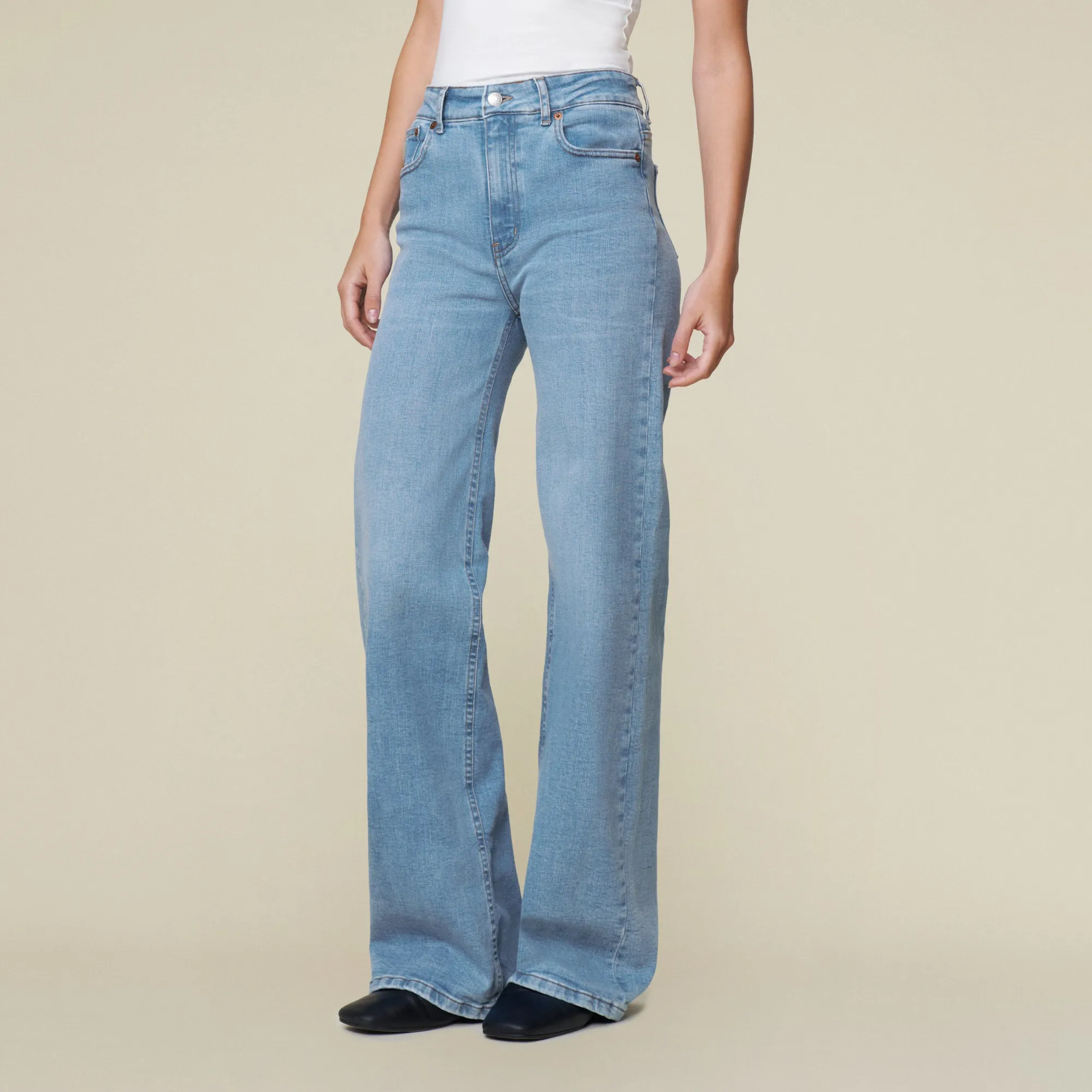 Palazzo Angel Cloudy - Mid Rise Wide Fit