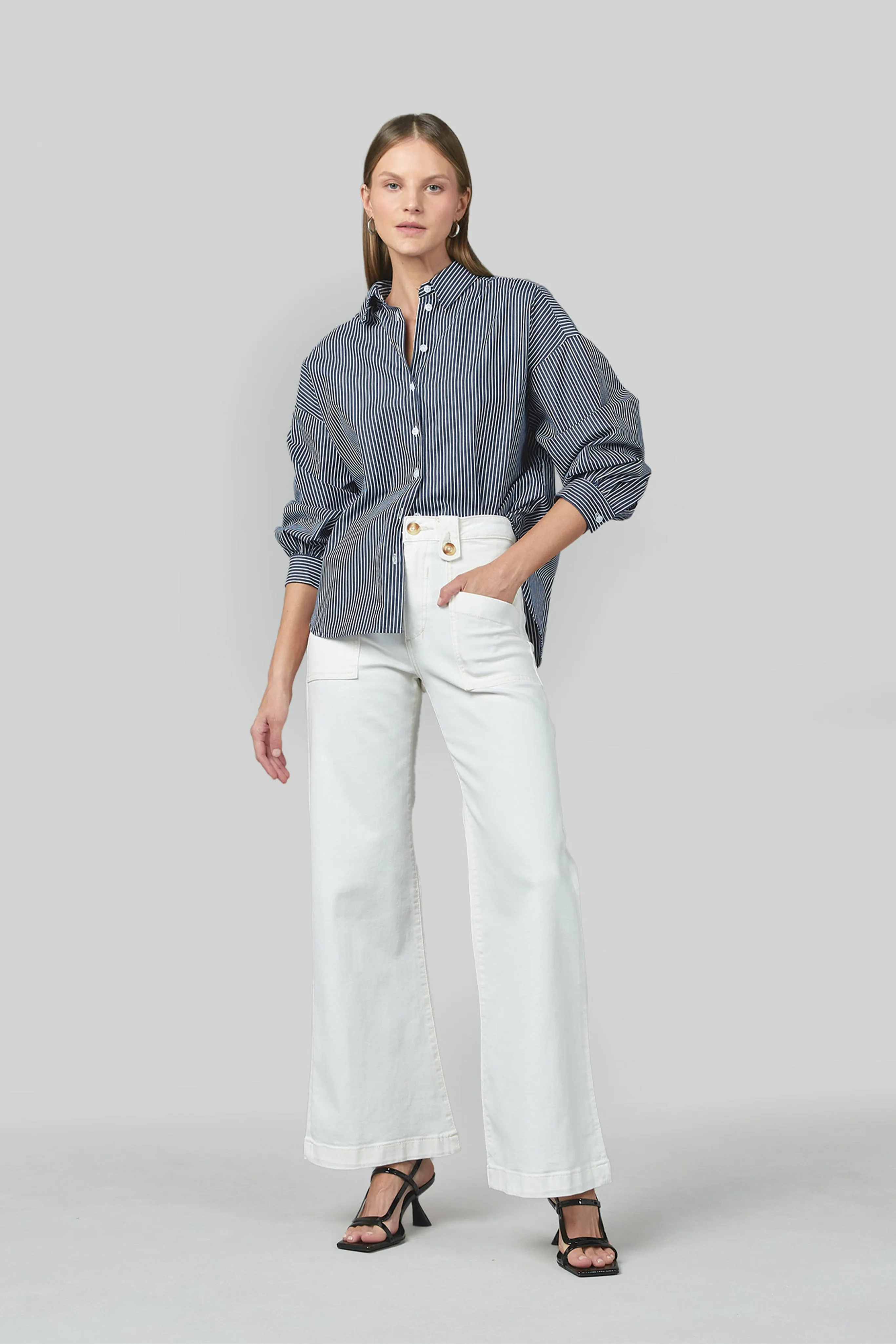 Piper Ivory Wide Leg Trouser