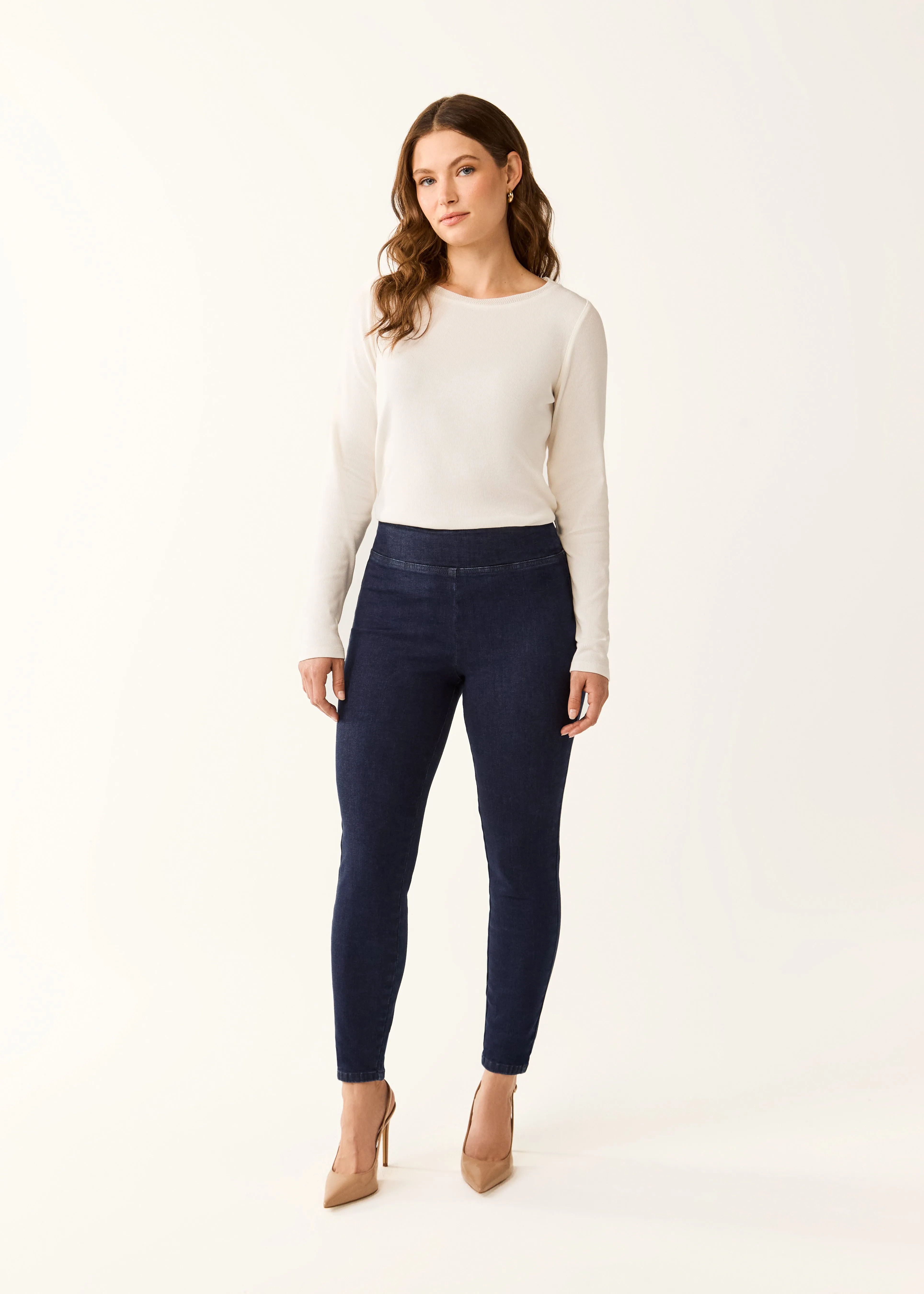 Pull-On Slim Ankle Denim