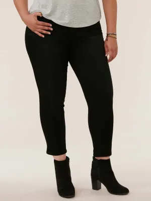 "Ab"solution® Black Denim Plus High Rise Skinny Jeans