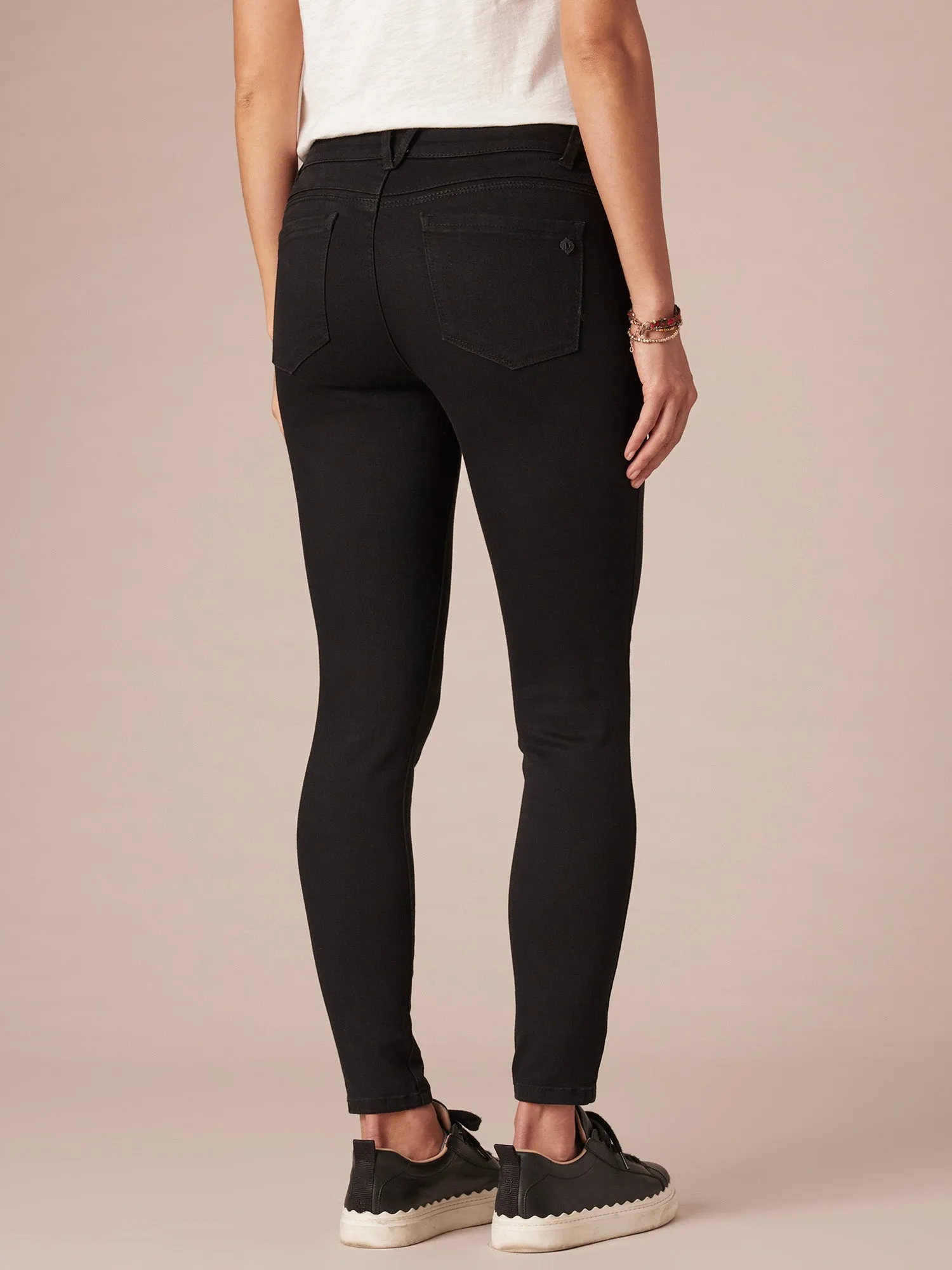 "Ab"solution® High Rise Black Petite Modern Skinny Jeans
