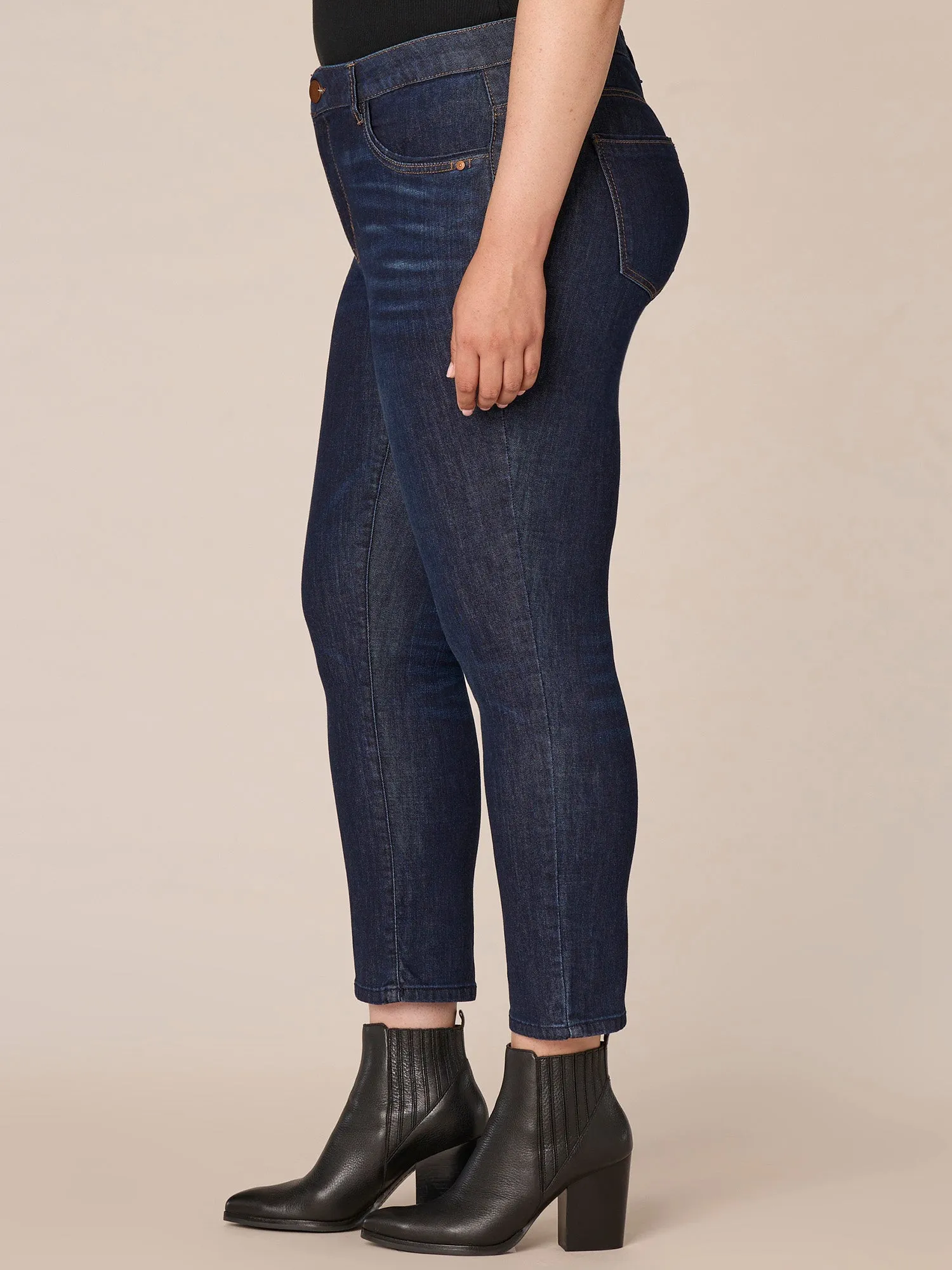 "Ab"solution High Rise Skinny Plus Size Jeans