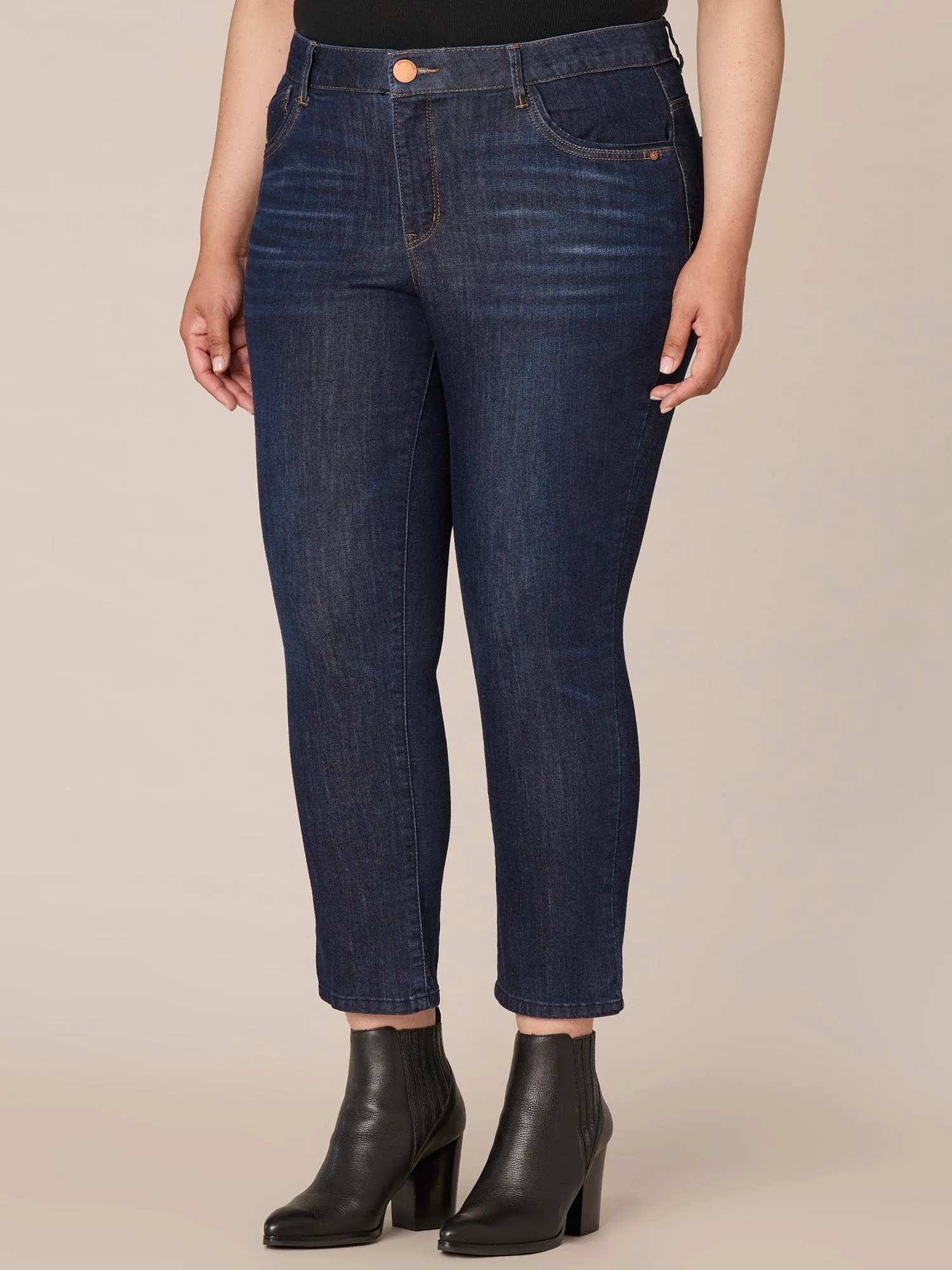 "Ab"solution High Rise Skinny Plus Size Jeans