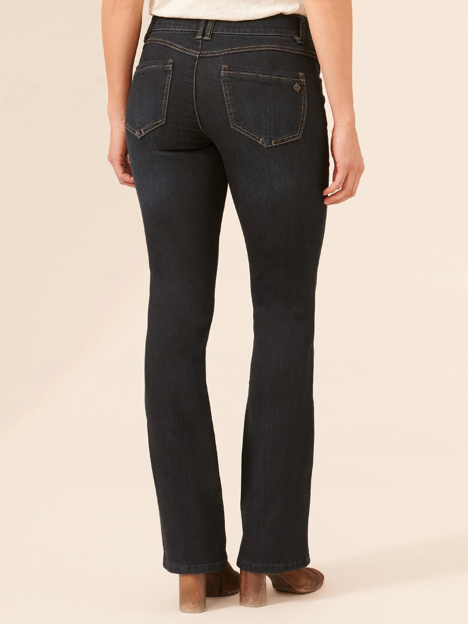 "Ab"solution® Itty Bitty Bootcut Indigo Petite Jeans