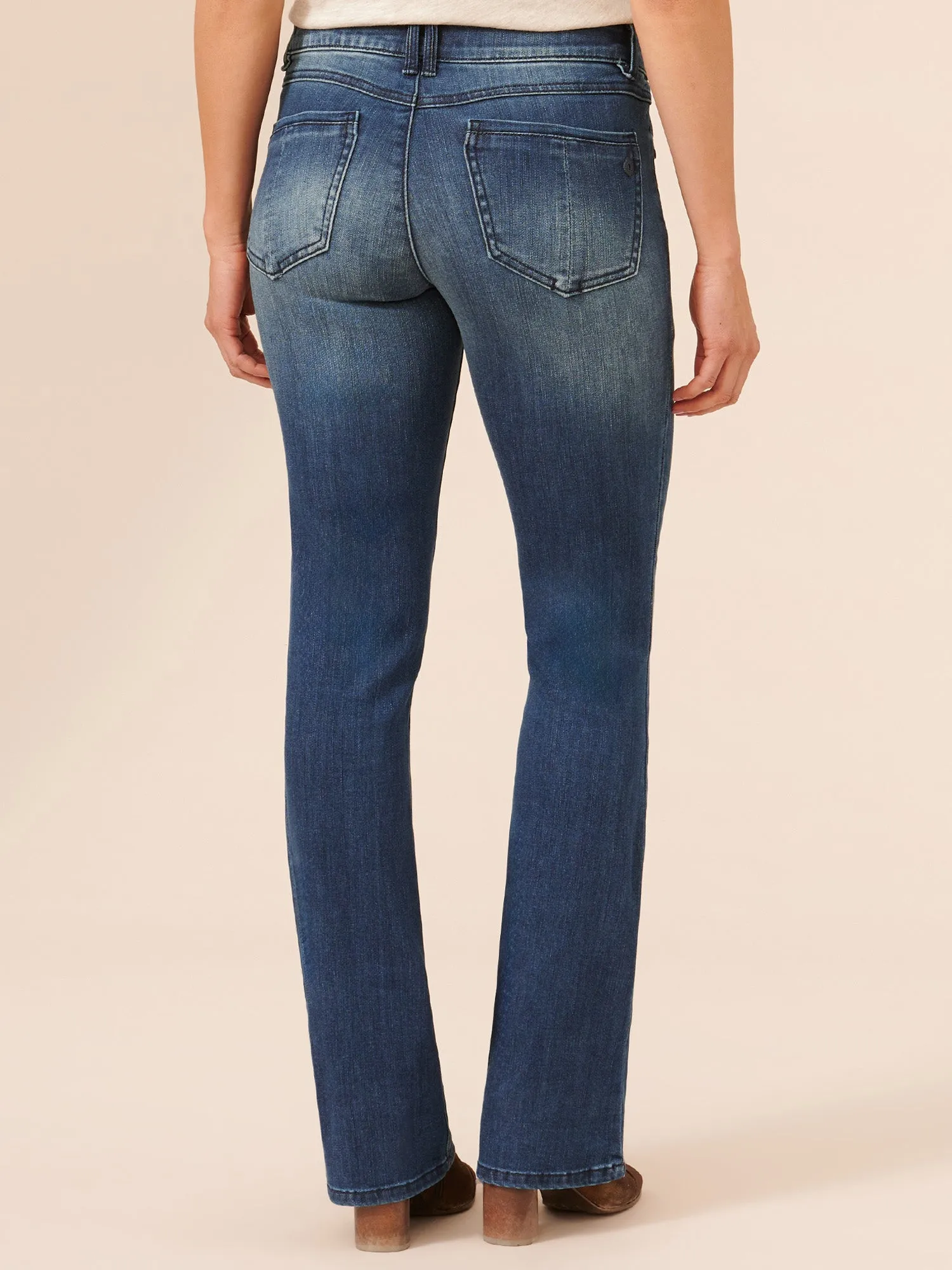 "Ab"solution® Itty Bitty Bootcut Petite Blue Jeans