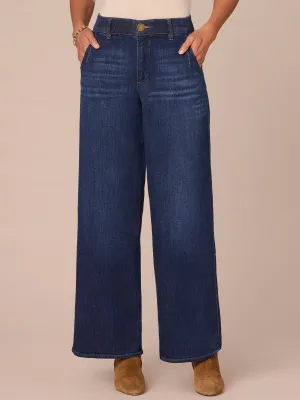 "Ab"solution Skyrise Wide Leg Jeans with Tulip Hem