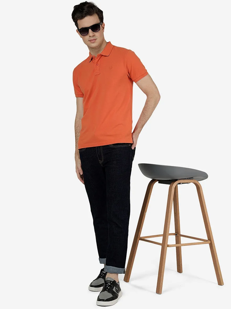 Raw Blue Solid Straight Fit Jeans | JadeBlue