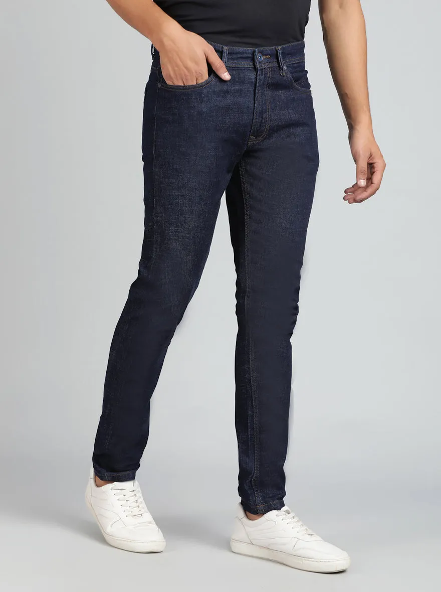Raw Blue Washed Slim Fit Jeans | JadeBlue