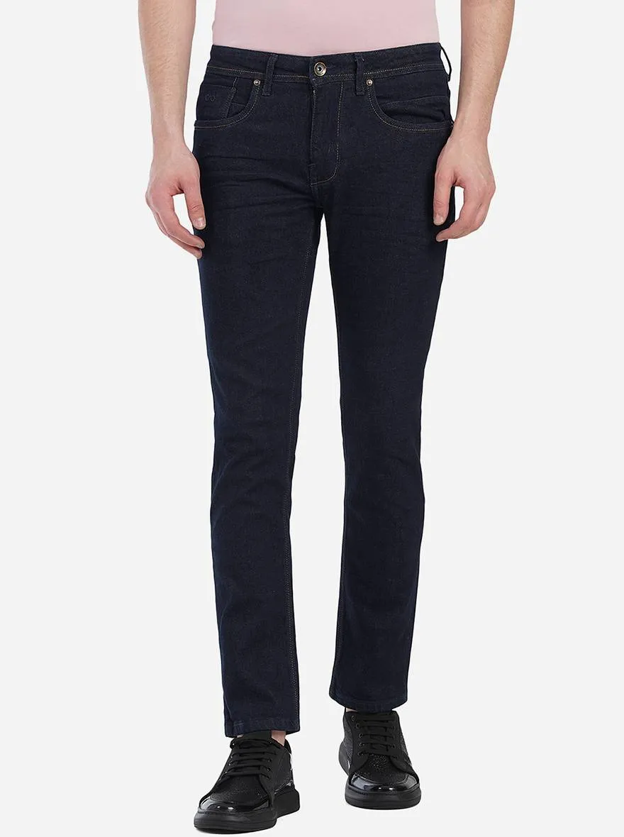 Raw Blue Washed Slim Fit Jeans | JadeBlue