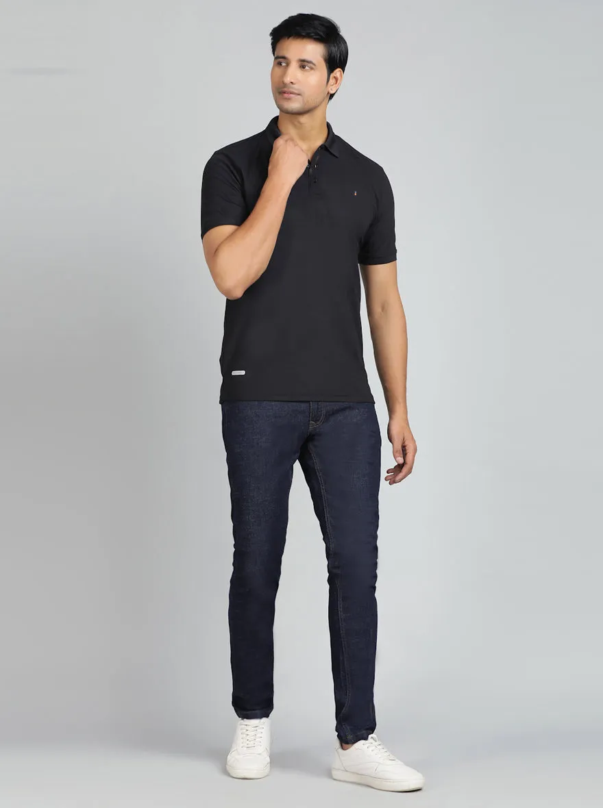 Raw Blue Washed Slim Fit Jeans | JadeBlue