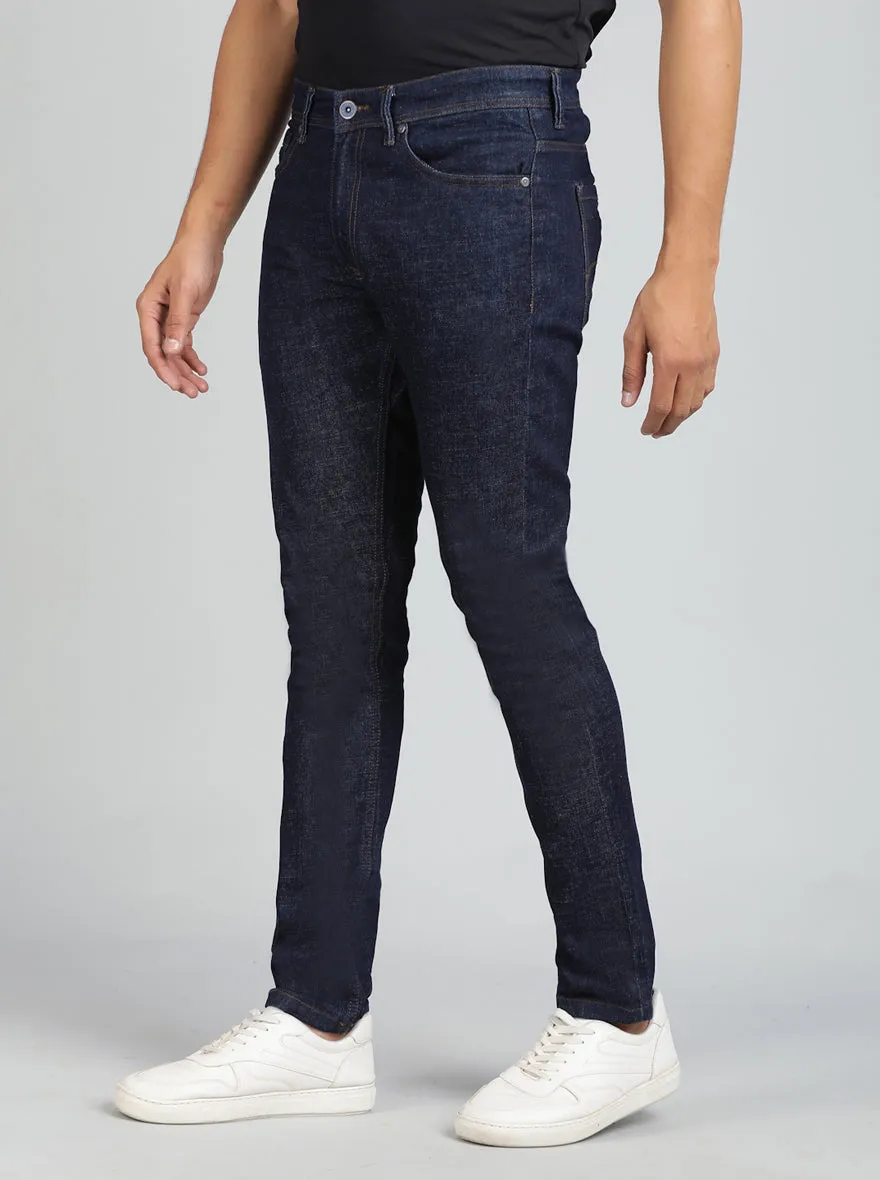 Raw Blue Washed Slim Fit Jeans | JadeBlue