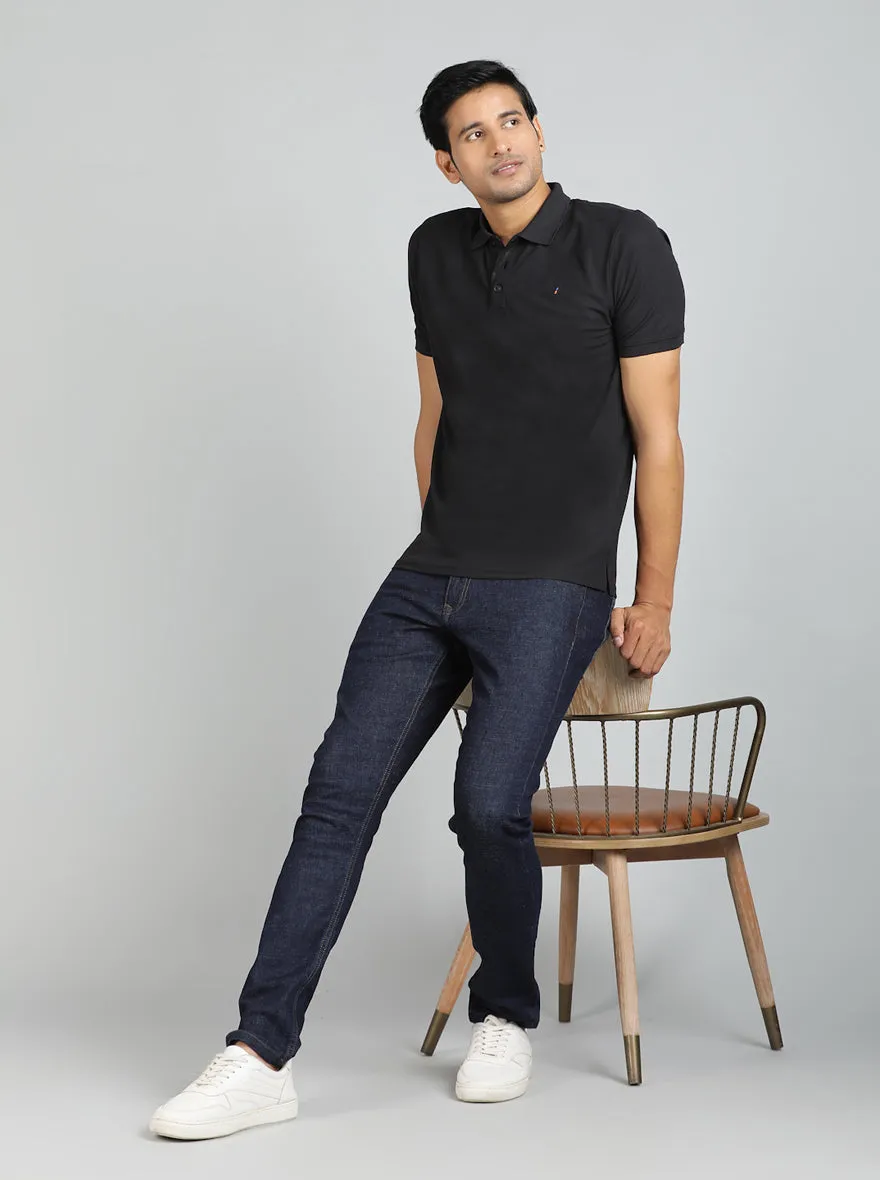 Raw Blue Washed Slim Fit Jeans | JadeBlue